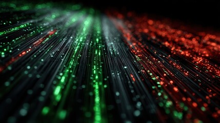 Wall Mural - Abstract Visualization of High-Speed Financial Trading Dynamics