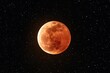 © juned - A blood moon against a starry night