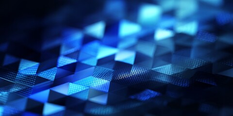 Wall Mural - Abstract Digital Background with Blue Lights and Geometric Patterns for Modern Design Projects and Creative Concepts
