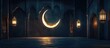 © Trisna - Ramadan crescent moon in an Islamic mosque