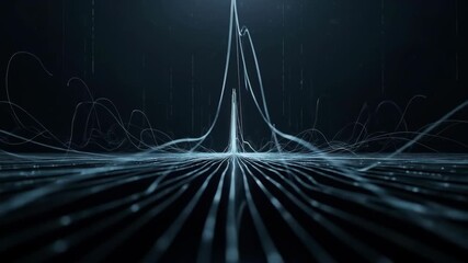 Abstract technology background featuring lines, data, connection, network and digital concept.