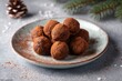 © Sariyono - Delicious homemade chocolate truffles dusted with cocoa powder for christmas holiday dessert