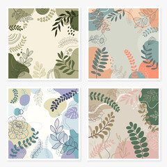 Wall Mural - Design banner frame background. Color poster background vector illustration.