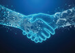 © Ai - Modern digital handshake symbolizes technology partnership and innovation for business success creating a futuristic collaboration with cutting edge technology