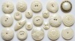 © Banjir - Assortment of vintage white buttons