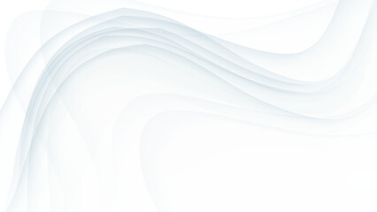 Wall Mural - white background with wavy layer elements
