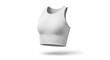 © RFN - White Sports Bra on White Background Modern Athletic Lingerie for Women