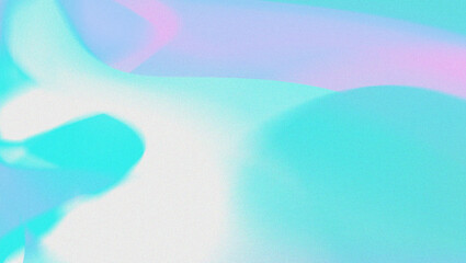 Wall Mural - Abstract teal and purple fluid shapes with soft light effect digital art background texture