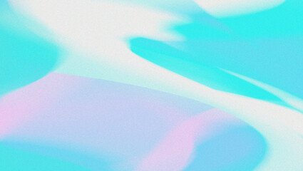 Wall Mural - Abstract teal and purple fluid shapes with soft light effect digital art background texture