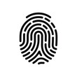 © Mahmud Creative - Black Fingerprint Icon Identification, Security, Authentication, and Biometric Scan