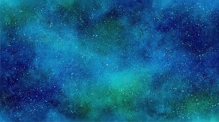 Wall Mural - Abstract Background With Blue And Teal Colors And Glittery Stars
