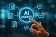 © Chanoknan - Futuristic Concept of Artificial Intelligence Agents with Digital Interface Elements