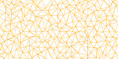 Abstract of simple golden line triangle pattern geometric background. Seamless geometric polygonal repeatable pattern swatch background, Trendy design vector background for web backdrop orpaper print.