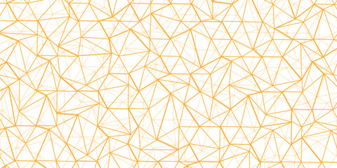 Abstract of simple GOLD line triangle pattern geometric background .white background creative and geometric shape with white luxury pattern .GOLDENand white geometric background with low poly triangle