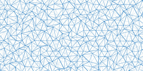 Wall Mural - Abstract of simple blue line triangle pattern geometric background .white background creative and geometric shape with white luxury pattern .Gray and white geometric background with low poly triangle