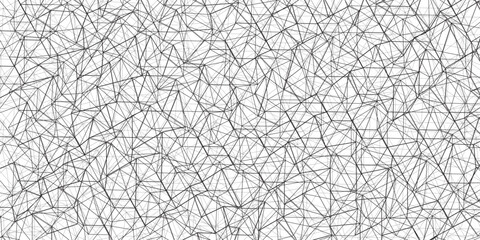 Wall Mural - Abstract of simple gray line triangle pattern geometric background .white background creative and geometric shape with white luxury pattern .Gray and white geometric background with low poly triangle