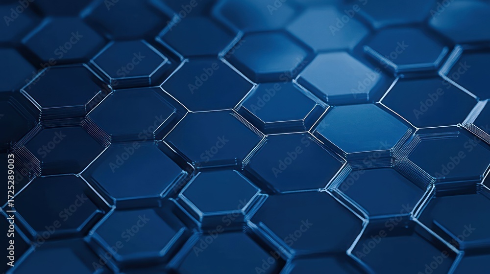 Abstract Hexagonal Blue Pattern: A Deep Dive into Geometric Design