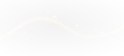 Wall Mural - Light, twirl, glitter,wave, magic in a golden glowing swirl. PNG with transparent background, perfect for Overlay, sparkle effects, fantasy light trails.	