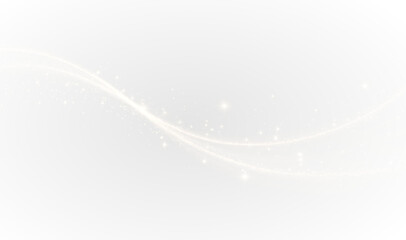 Wall Mural - Light, twirl, glitter,wave, magic in a golden glowing swirl. PNG with transparent background, perfect for Overlay, sparkle effects, fantasy light trails.	