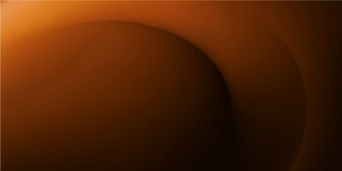 Wall Mural - abstract vector illustration of glowing orange and brown circles in motion creating a light wave pat