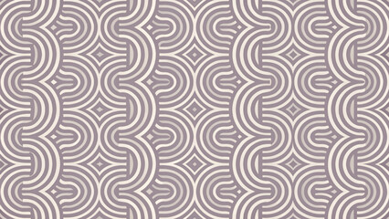 Seamless abstract line pattern hand-drawn labyrinth style curves fabric background 