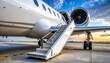 © Tas - Private jet exterior at sunset