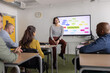 © ReeldealHD images - Instructor Presenting Learning Styles in Classroom