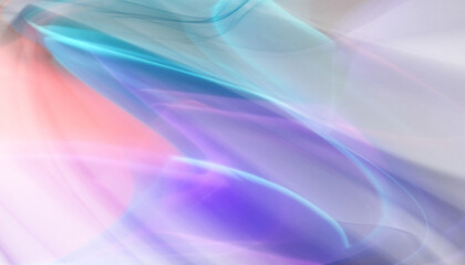 Wall Mural - Abstract swirls of color aurora light stream flowing across a dark space Transparent background.