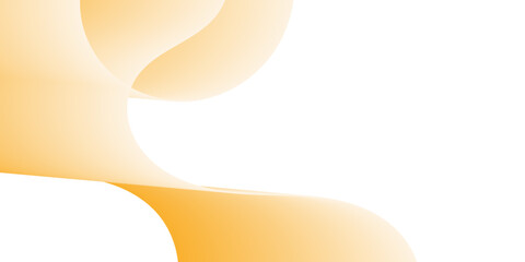 Wall Mural - dynamic abstract background featuring smooth, flowing orange and peach gradient curves on a clean wh