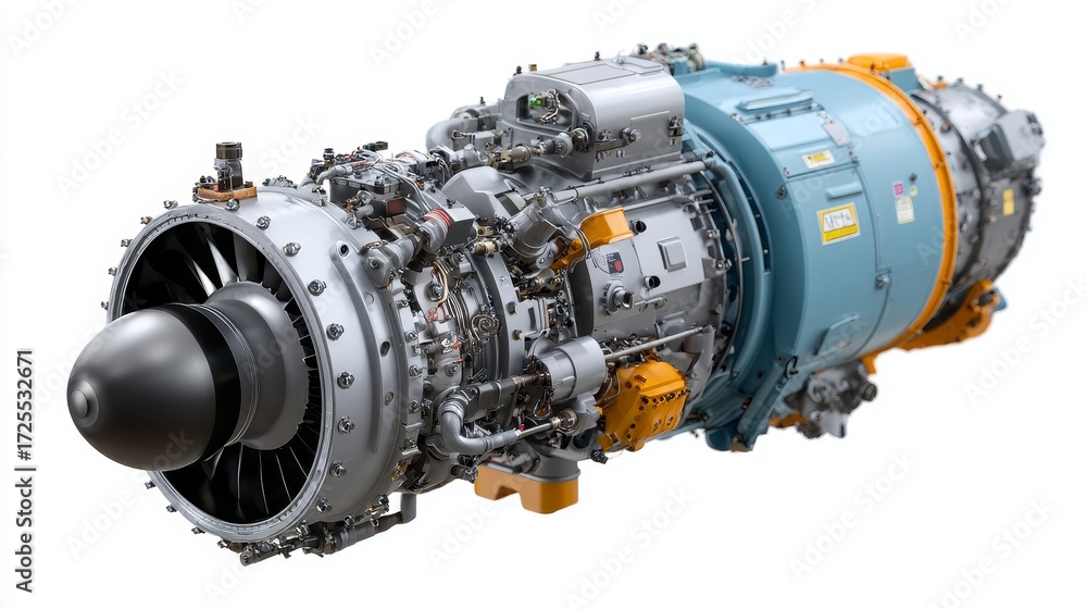 Mechanic system of gas turbine generator industrial environment cross ...