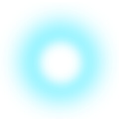 Wall Mural - Glowing blue light effect, blur glowing circle round shape, gradient design element