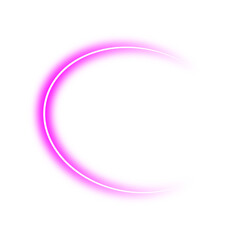 Wall Mural - neon pink frame png. glowing frame on transparent background