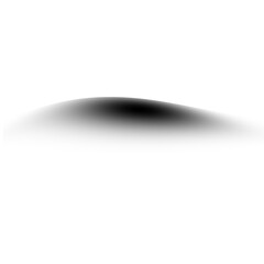 Wall Mural - Black gradient shadow effect isolated on transparent background for overlay