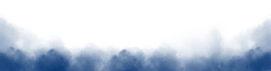 Wall Mural - Dark Blue Smoke cloud particles isolated on transparent empty background. realistic smoke fog overlay. Realistic dry ice smoke clouds fog overlay template.
