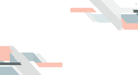 Modern abstract background featuring sleek geometric forms in soft pastel and grey tones, perfect for elegant presentations, web design, or contemporary digital art projects
