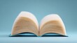 © Mrammon - A book is open to a page with a blue cover