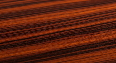 Close up shot of a rosewood surface with a beautiful natural pattern