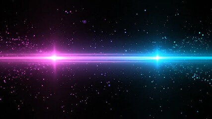 Wall Mural - A vibrant abstract design with streaks of pink and blue and a bright center in a dark space
