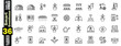 © Hafiz - Smart Greenhouse Icons Set (2). 36 Various Line Art vectors. Including greenhouse, smart farming, agriculture, and technology.  fan, watering, modern, illustrations.