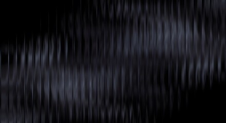 Black abstract background with vertical lines and wave pattern for design