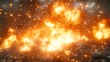 © Duit - Massive inferno erupts, fire and debris explode outwards