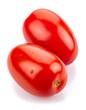 © Istirokah - Two ripe, red, oblong tomatoes on white background