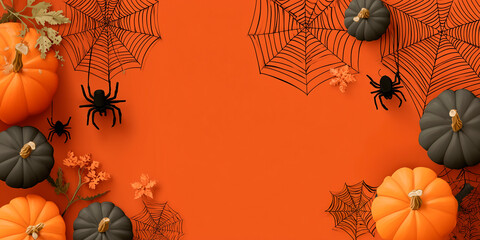 Halloween vector background with copy space