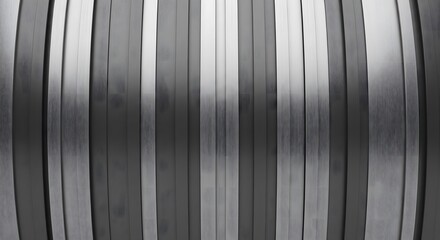 Abstract Metal Panel Design in Silver and Gray Tones