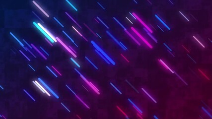 Wall Mural - Seamless Looping Neon Streaks Diagonal Background
