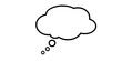 © NisatFarjana - Empty thought bubble with trailing dots on a white background speech bubble thinking isolated on a transparent background
