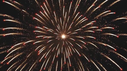 fireworks in the night sky with a black background