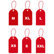 © Maira - Clothing Size Tags Set – S, M, L, XL Labels for Apparel and Fashion Design