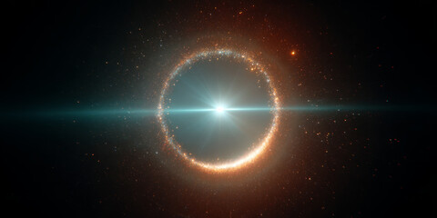 Wall Mural - Explosive Burst of Light in Outer Space