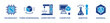 © Elzicon - 3D Printing concept rapid prototyping and additive manufacturing. Vector icons